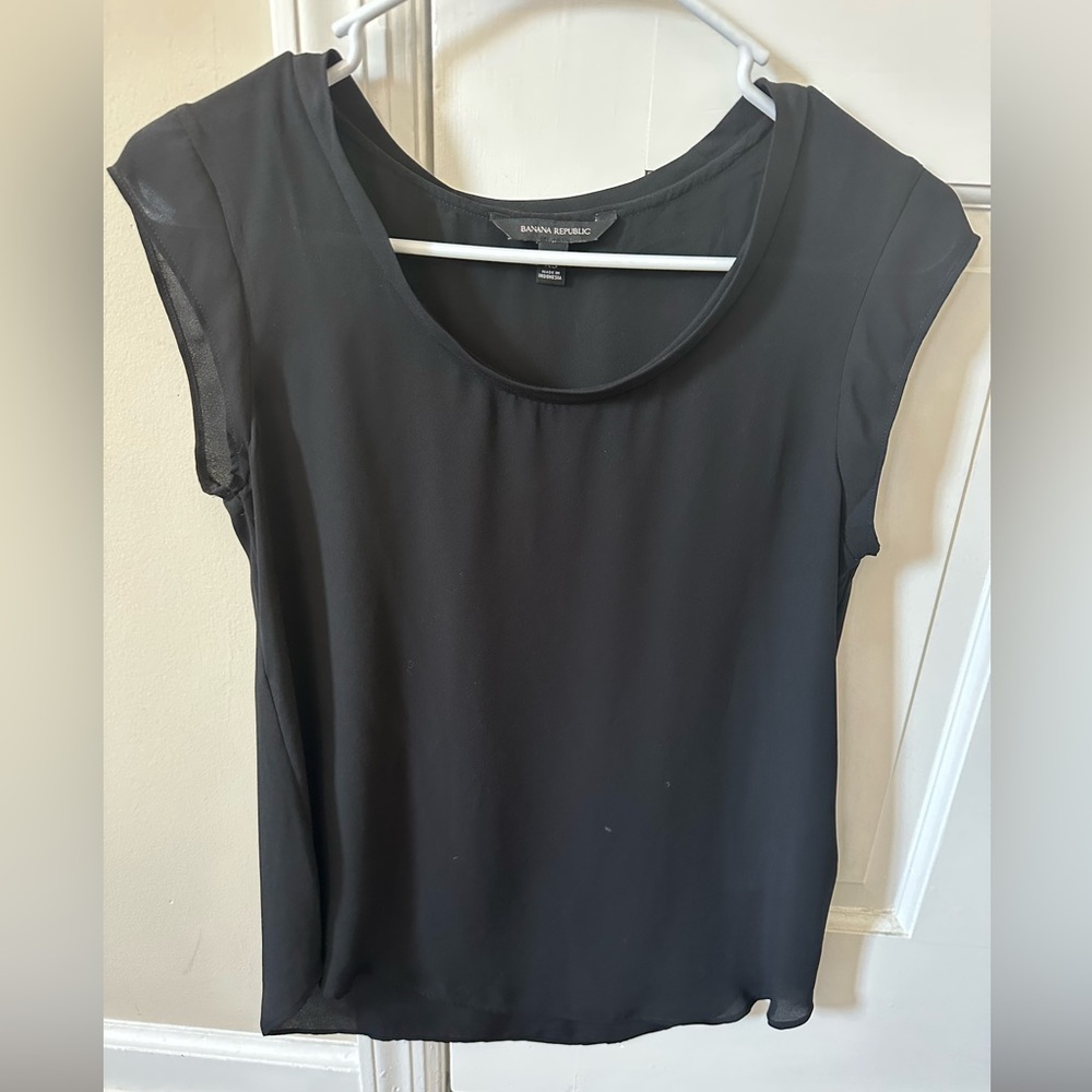 Banana Republic dressy black top size XS